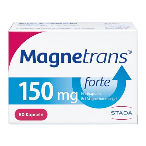 Magnetrans forte 150 mg - Magnesiumkapseln bei nachgewiesenem Magnesiummangel - 1 x 50 Hartkapseln, geschmacksneutral Magnetrans forte 150 mg - Magnesiumkapseln bei nachgewiesenem Magnesiummangel - 1 x 50 Hartkapseln, geschmacksneutral