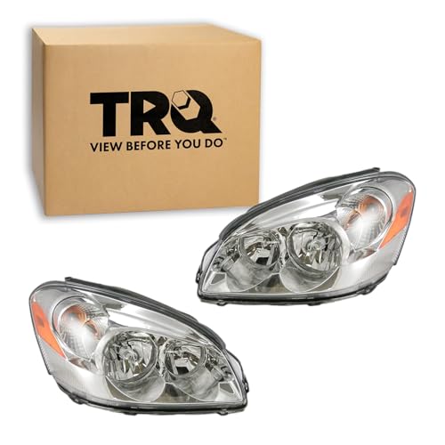 Image of TRQ Headlight Assembly Set GM2502276 GM2503276 Compatible with 2006-2008 Buick Lucerne