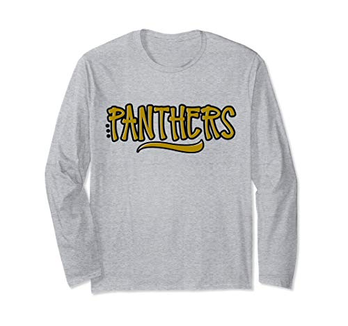 Panther School Sports Fan Team Spirit Long Sleeve T-Shirt