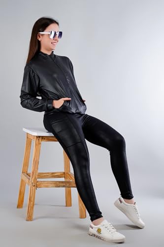 Image of SPLORR Premium Tights and Bra High Waist Stretchable Gym Tights Leggings Gym wear /Active Wear Yoga Pants Zumba /Dance Womens Workout Gym Tight Stretchable Workout Yoga Gym and Sports Bra Set