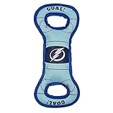 Pets First NHL Tampa Bay Lightning Hockey Field Dog Tug Fetch Squeak Chew Toy, One Size