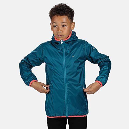 Chaqueta Regatta Lever II impermeable contra la lluvia infantil con forro transpirable anti sudor 3