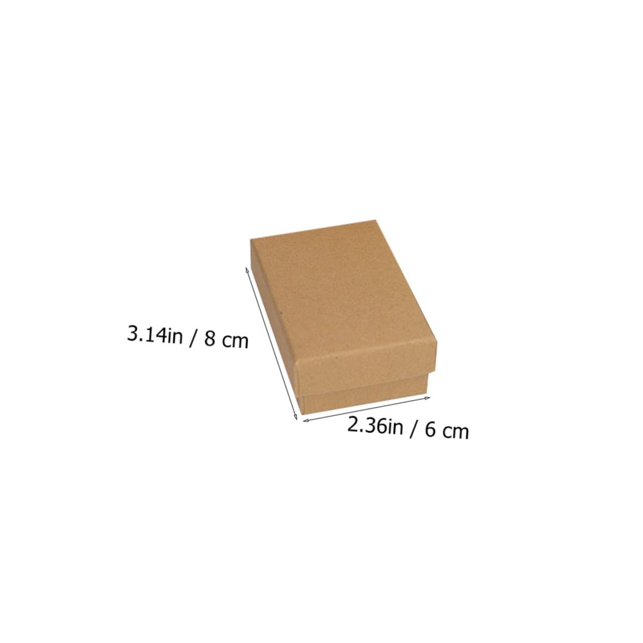Mipcase 24pièces Boîtes Cadeaux pour Bijoux Papier Kraft Style Rétro Set pour Ranger et Protéger Vos Bijoux