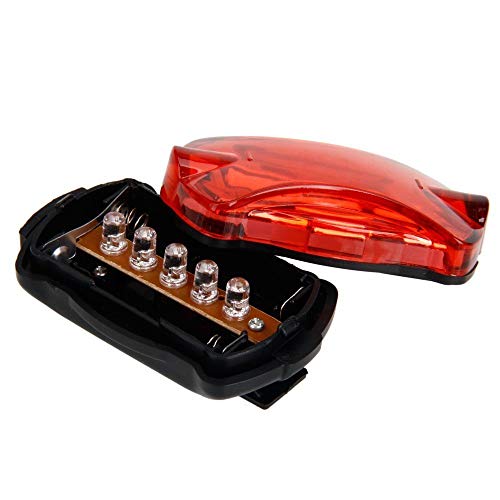 Flashing Panda Bicycle/Jogging Safety Light and Reflector, 5 Red LED, 6-Function