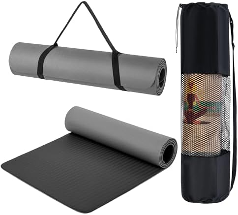 Esterilla de Yoga Antideslizante con Funda y Correa | Colchoneta ...