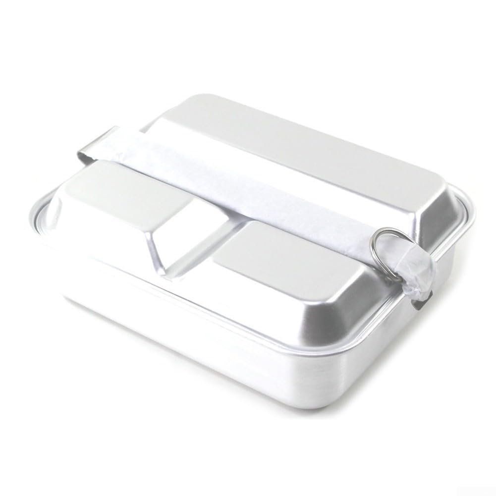 Lonchera portátil de Acero Inoxidable, lonchera for Acampar al Aire Libre con asa, for Ensalada, sándwich, for Adultos, niños, Camping, Viajes, Escuela, Trabajo