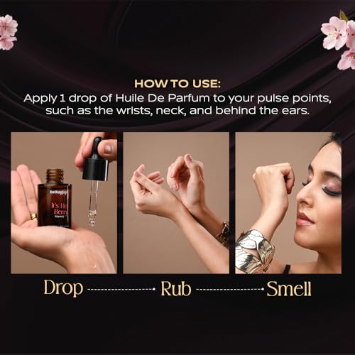Image of It's Her Berry Perfume Oil for Women - Fruity Floral Long Lasting Attar, Alcohol-Free Oil Based Perfume, Berry Fragrance (30 ml)
