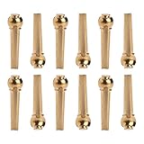 MESSING-GITARRENENDPIN: Lange Lebensdauer, robuste und stabile Struktur, die Ihren langfristigen Gebrauch unterstützt.