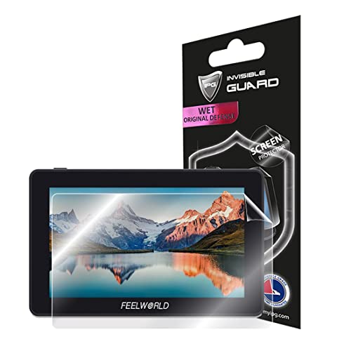 IPG for FEELWORLD F6 Plus 5.5" TouchScreen Camera Field Monitor Screen Protector Invisible Film Guard Cover Free Lifetime Replacement Warranty Bubble -Free for F6 Plus