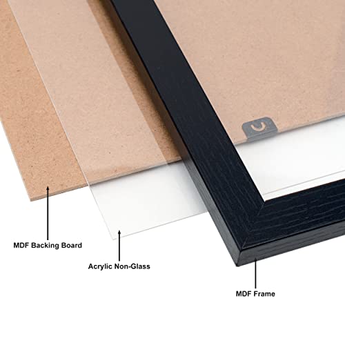 Hampton Frames OXFORD LP Album Pack of 1 Black Vinyl Album Display Frame Acrylic (Non-Glass) OXFLPNGX-1PK - Image 6