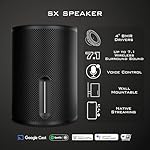 VSSL SX Wireless Home Speaker | Premium Audio with Built-in Streaming | Multi-Room Capability | Dolby Digital Certified | Native Streaming with AirPlay 2, Chromecast, Spotify, Siri, Google Assistant - Image 3