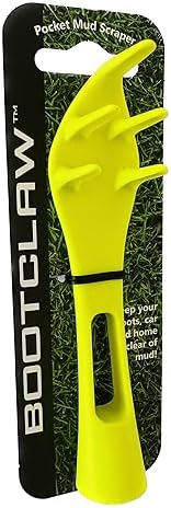 Bootclaw Pocket Mud Scraper. Ideal for Football and Rugby Boots, Running Shoes, Golf Shoes and Walking Boots. (neon). Bootclaw Pocket Mud Scraper. Ideal for Football and Rugby Boots, Running Shoes, Golf Shoes and Walking Boots. (neon).