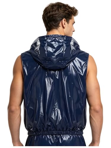 Chaleco protector de hombre contra filtraciones de agua con cierre frontal 2