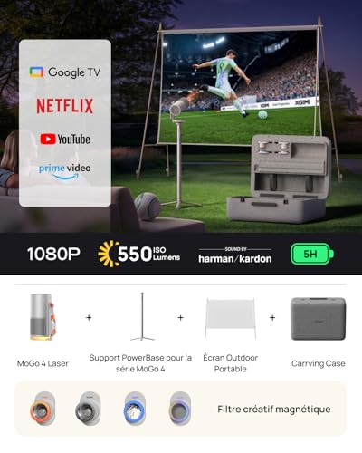 XGIMI MoGo 4 Laser Mini Videoprojecteur Portable 1080p Outdoor Collection – vue 2