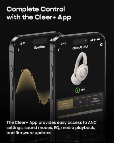 Cleer Audio Alpha Active Noise Canceling Headphones, Stone - image 9
