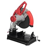 2800W Metal Cutting Chop Saw Heavy-Duty Electric Cut Off Machine with, 3900RPM Steel Cutting Tool 0-45° Adjustable Angle for Rebar, Angle Steel, Hollow Pipe (Not for Stainless Steel)