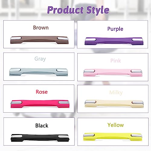 Mromax 2Pcs Luggage Handle 9.06" X 0.98" (L X W) Plastic Pull Handle Grip Replacement 230Mm X 25Mm For Luggage Suitcase Box Pink Tone #TOP4