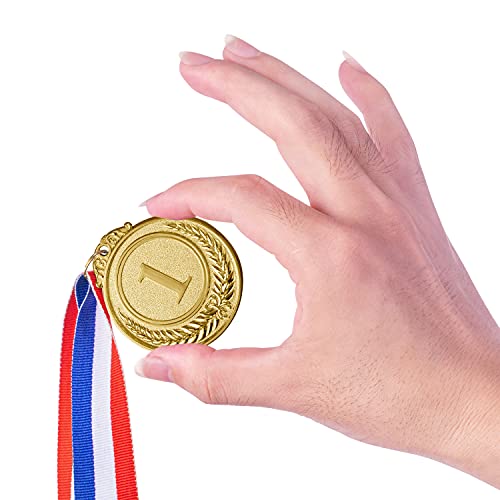 24 Pieces Gold Award Medals - Winner Medals Gold Prizes For Sports, Competitions, Party, Spelling Bees, Olympic Style, 2 Inches #TOP4