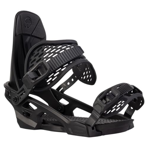 Arbor Spruce Mens Snowboard Bindings, L, Black/Black