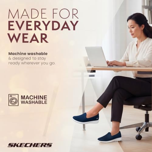 Image of Skechers Women's Go Walk Lite - Sweet Gal Slip-on Mesh Sneakers | Casual, GO WALK, 5GEN Cushioning, Air-Cooled Goga Mat, Machine Washable