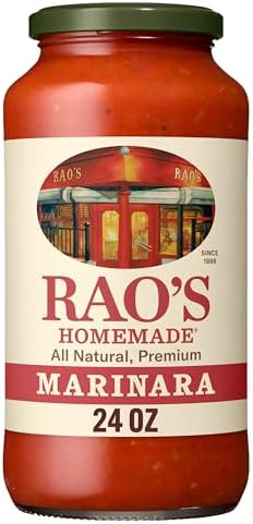 Rao's Homemade Marinara Sauce, 24 oz, All Purpose Tomato Sauce, Pasta Sauce, Carb Conscious, Keto Friendly, All Natural, Premium Quality, With Italian Tomatoes & Olive Oil