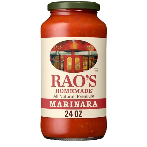 Rao's Homemade Marinara Sauce, 24 oz, All Purpose Tomato Sauce, Pasta Sauce, Carb Conscious, Keto Friendly, All Natural, Premium Quality, With Italian Tomatoes & Olive Oil
