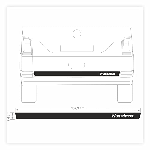 Heckklappen Heckstreifen Aufkleber Wunschtext passend für VW T6.1 T6 T5 Multivan Bulli Transporter (Style1) Heckklappen Heckstreifen Aufkleber Wunschtext passend für VW T6.1 T6 T5 Multivan Bulli Transporter (Style1)