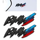 Erivis 2 Pack Car Sport Stickers, Metal 3D Badges Sticker for BMW Emblem Logo Decals for BMW X3 X5 X7 X1 X6 X2 X4 3 5 7 8 2 6 4 1 M Series iX Z4 XM Car Decoration Accessories (Black)