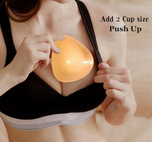 Double Sided Sticky Bra Inserts,Adhesive Bra Insert Push Up Breast Bikini Pads Invisible Lift Bra Padding for Swimsuit Dress3