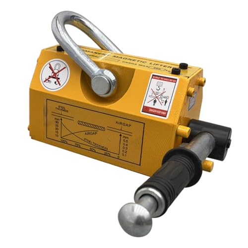 BEILOCKERY Magnetic Lifter, 660lbs/300kg Lifting Capacity, Permanent Magnetic Lifting, Super-Strong Neodymium Magnet, for Lifting Steel Sheet, Block, Shop Crane