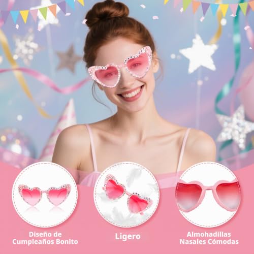 Miniatura 5 de Bingtoo Corona Y Faja De Gafas De Sol De Cumpleaños Para Mujer, Tiara Y Faja De Diamantes De Imitación De Cumpleaños, Decoracion 30 Cumpleaños Mujers, Regalo 30 Años Mujer