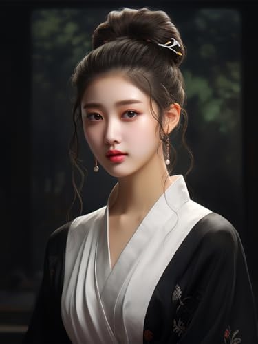 Épingle à cheveux en argent Hanfu 708 : le lys d'exception ciselé à la main