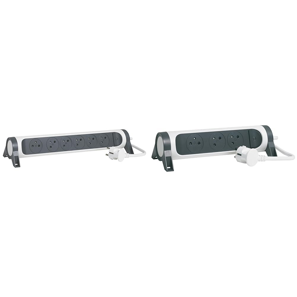 Multiprise rotative Legrand avec 6 prises surface et interrupteur LED - 8