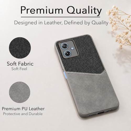 Image of Jkobi Back Cover Case for Motorola Moto G64 5G (Dual PU Leather Stitch | Professional Minimalist | Soft and Flexible)