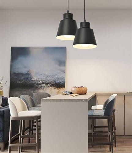 Lámpara de techo industrial con sofisticado acabado negro mate para interiores selectos 3
