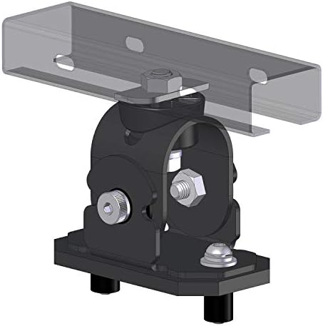 Go Rhino SRM Mounting Kit - 4 Adjustable Multi-Axis Mounts | Mild Steel, Textured Black | 5910000T | Fits Go Rhino SRM300, SRM400, SRM500, & SRM600 Roof Racks image 4