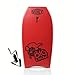 Morey Big Kahuna 44 INCH Bodyboard | Bodyboard for Tall Riders | High Performance Body Board | Durable EPS Core Design | Carbon Strength Base (RED)