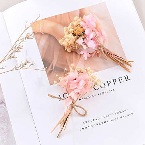 Ramo de 10 flores secas para manualidades MSUIINT miniatura 7