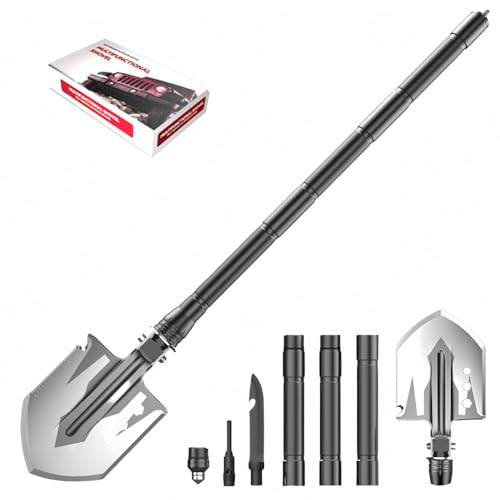 Pá de engenheiro de três seções de aço inoxidável, pá de sobreviv...