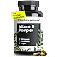 Vitamin B Komplex - 180 Kapseln - Hochdosiert: Mit 500 µg Vitamin B12 - alle 8 B-Vitamine (B1, B2, B3, B5, B6, B7, B9, B12) - vegan, in Deutschland produziert & laborgeprüft