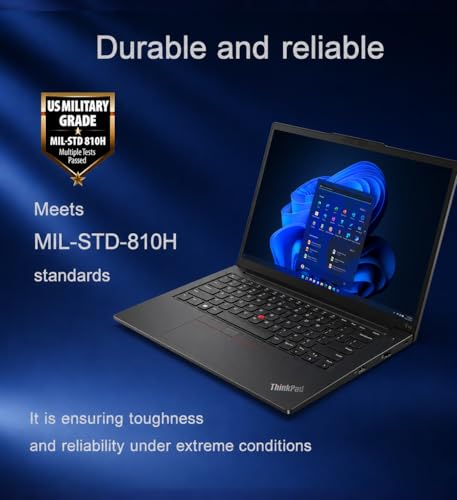 Image of Lenovo ThinkPad E14 Business Touchscreen Laptop (14 inch FHD+, Intel Core i5-1335U (> i7-1255U), 16GB RAM, 512GB SSD), Fingerprint Reader, 1080p Webcam, Backlit, Thunderbolt 4, Ethernet, Wi-Fi, Win 11 Pro