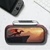 Funda Compatible con Nintendo Switch, Estampado de Dragón Rojo Mágico-F, Estuche de Viaje para Switch Lite/Oled, Protector para Accesorios y Juegos 8