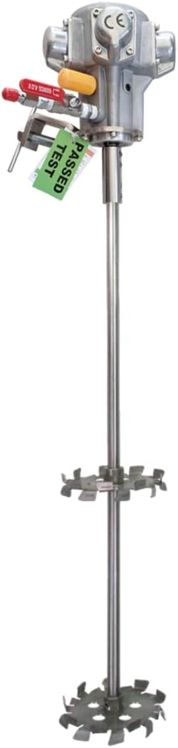 COSMOSTAR 55 Gallon Pneumatic Agitator 1/2 HP, 7 N.M Clamp Mount Tank Barrel Drum Mixer | Paint Agitator, Pneumatic Bracket Mixer, Paint Stirring Machine Bracket Air Agitator Paint Mix Tool