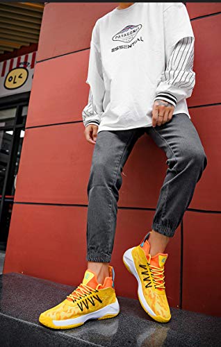 [ATOETI] バスケットシューズ メンズ バッシュ ハイカットスニーカー ジュニア ランニング フィットネスシューズ クッション性 通気性 滑り止め おしゃれ 3枚目