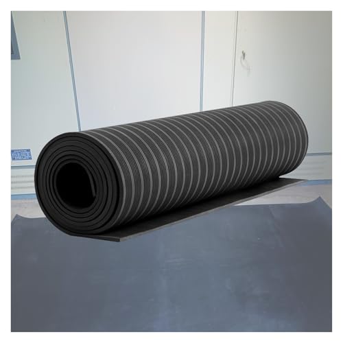 ZJKXJH Distribution Room Rubber Mat Insulated, Cuttable Electrical Insulating Mats for Power Electrician, Large Anti-electrocution Safety Matting 3ft Wide(LxWxT 6' x 3 1/5' x 1/4