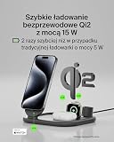 Belkin BoostCharge magnetyczna ładowarka ze składaną podstawką 3 w 1 Qi2 15 W, szybka ładowarka zgodna z MagSafe, do urządzeń Apple iPhone 16/15/14, Apple Watch, AirPods, zasilacz w zestawie – czarna