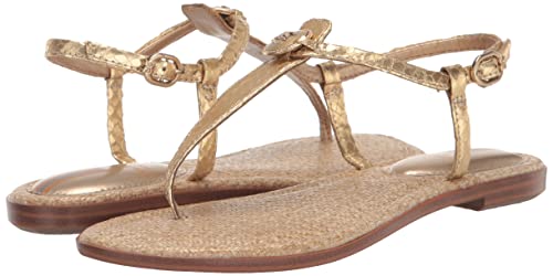 Image of Gigi Gold Boa Signet Flat Sandal by Sam Edelman