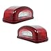 Produktbild 2x Rot Weiss LKW PKW 12V/24V LED Kennzeichenbeleuchtung Nummernschild Beleuchtung Lampe Leuchte Licht Anhänger Wohnmobil Wohnwagen Bus