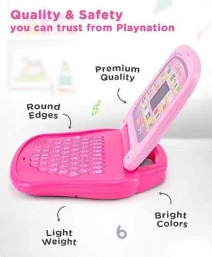Image of Braintastic Kids Laptop Computer Musical Learning & Educational Toy with Led Display & Music for Kids