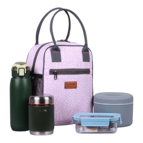 Image of Outrider Polyester Jumbo Lunch Bag,Lunch Bag for Office Men, Women and Kids, Quality Tiffin Bag for School, Picnic, Work, Carry Bag for Lunch Box, 12 litres,